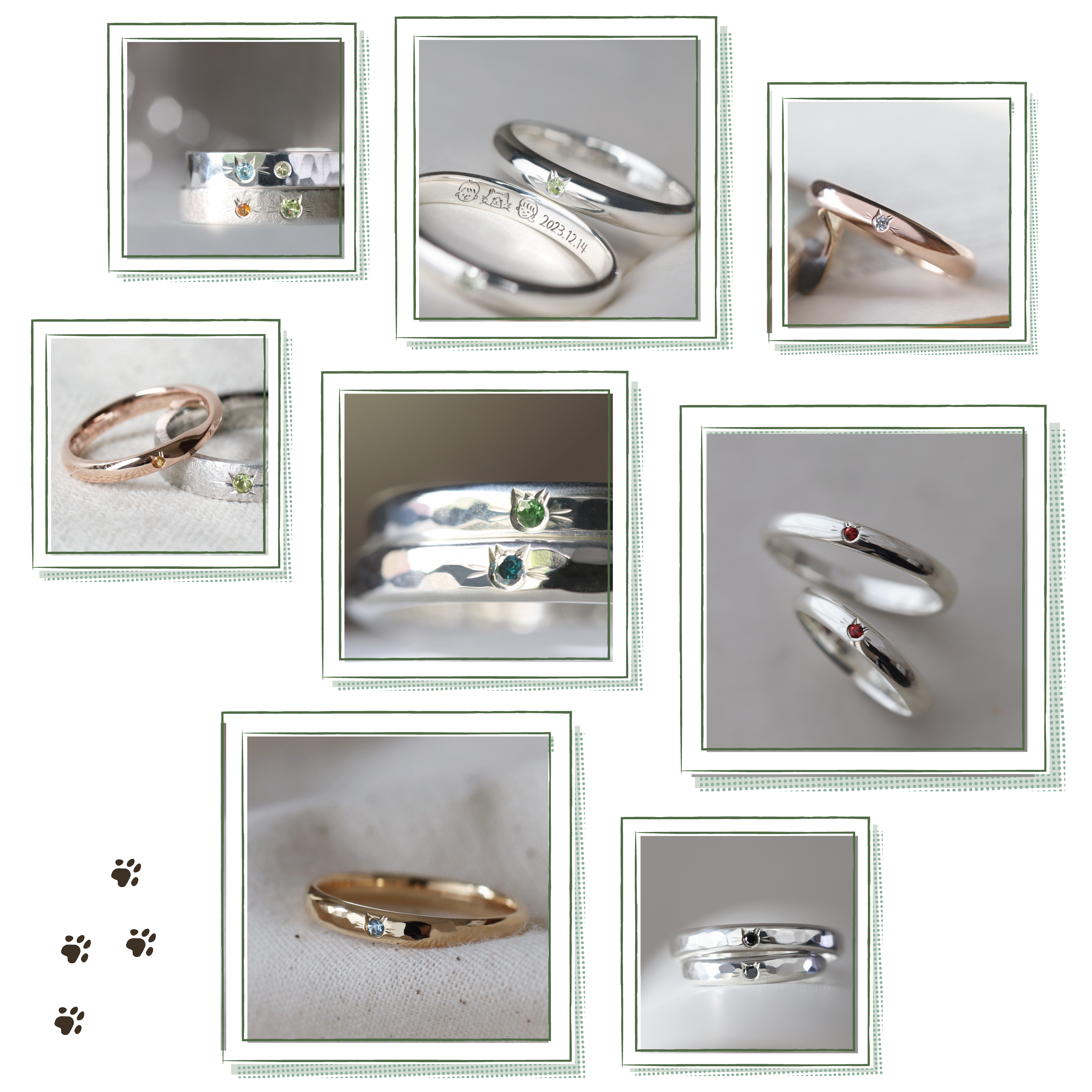 お客様が制作したさくらねこ留めの一部をご紹介！